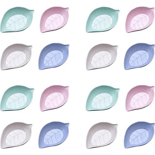 Wheat Straw Sauce Dish Dipping Bowls Mini Appetizer Plates Soy Sauce BBQ Sauce Sushi or Seasoning Tomato Sauce Vinegar 4PCS/Set