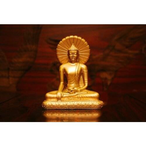 Bodh Gaya Orthodox Tower Sakyamuni Buddha and Other Figures 35 Years Old Enlightened Like Religious Supplies Home Decor