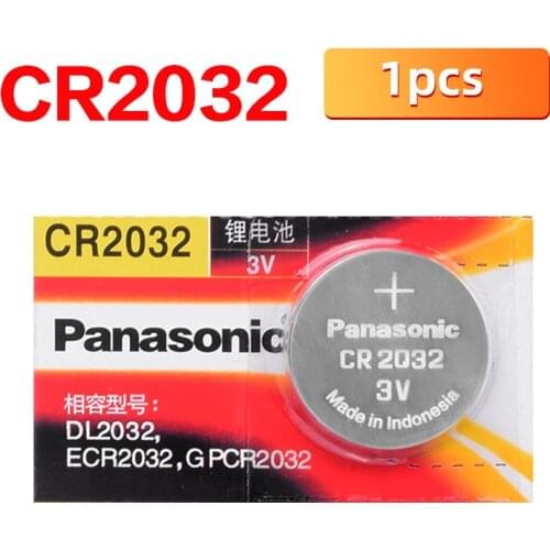 Original PANASONIC 1pcs/lot cr2032 Button Cell Batteries 3V Coin Lithium Battery For Watch Remote Control Calculator cr2032