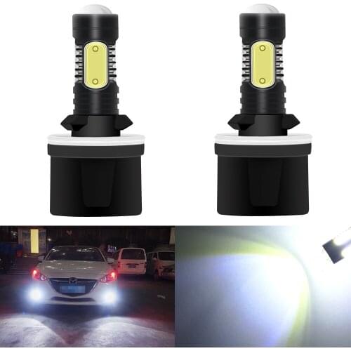 LYMOYO 2PCS Car H27 880 led 7.5w hiph power Fog Lights cob Bulb 6000K daytime Light Auto Driving Lamp DRL Car LED DC12V 12v