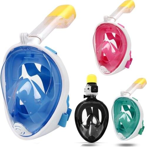 Underwater Scuba Anti Fog Full Face Diving Mask Kids Adult Snorkeling Respiratory Masks Safe Waterproof Swimming Equipment