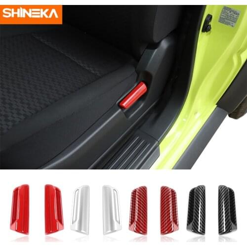 SHINEKA Interior Mouldings For Suzuki Jimny Car Seats Adjustment Handle Switch Decoration Cover Stickers For Suzuki Jimny 2019