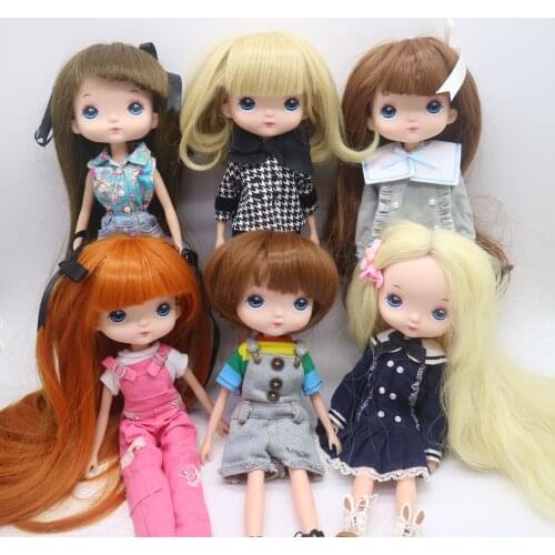 Cartoon dolls NANAF dolls like HOLA dolls ,with licca body face can DIY ,23cm height