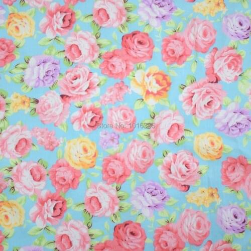 New Floral Series 160cm Twill Cotton Fabric,Patchwork Cloth,DIY Sewing Quilting Fat Quarters Material