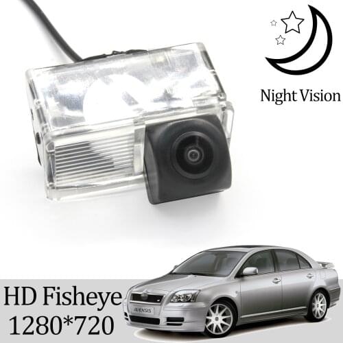 Owtosin HD 1280*720 Fisheye Rear View Camera For toyota Avensis T250 Sedan 2003-2009 Car Vehicle Parking Accessories