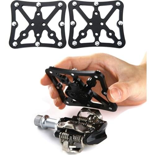 2pcs Aluminum Alloy MTB Bicycle Clipless Pedal Mountain Bike Clip Pedal Adaptor Convert For SHIMAN LOOKING KEOR System