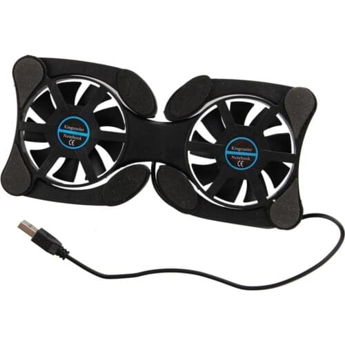 Octopus Shape Portable Double Fans Foldable Notebook Laptop Twin USB Fan Cooler Cooling Base