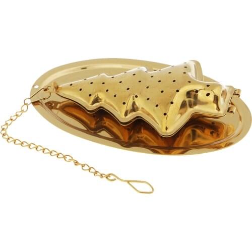 Tea Infuser Strainer Tree-Shape Mesh Loose Leaf Stainless Steel Filters