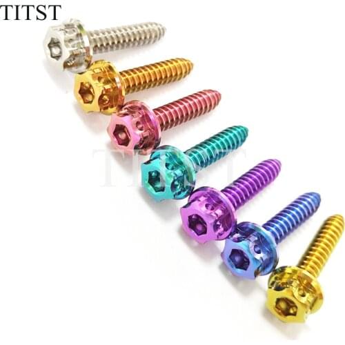 TITST M5x25 Titanium self tapping bolts for racing motorcycle and car ( One Lot = 10PCS )