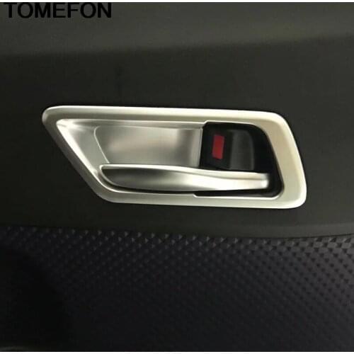 TOMEFON For Toyota C-HR CHR 2016 2017 2018 Inner Side Door Handle Door Knob Cup Bowl Cover Trim Interior Accessories ABS Chrome