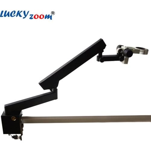 Luckyzoom Trinocular Microscope Stand Articulating Arm With Clamp For Stereo Zoom Microscopio A3 Focus Accessories Free Shipping