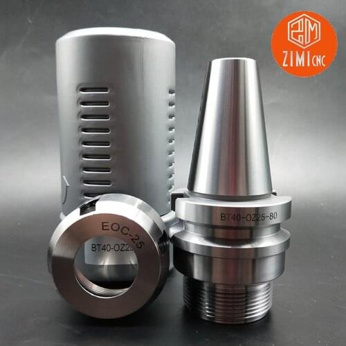 1pcs BT40-OZ25 80 heavy cutting milling head elastic cylinder clamp milling machine tool holder milling chuck CNC lathe milling