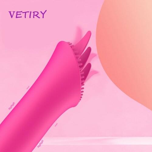 VETIRY Female Masturbator Tongue Licking Vibrator Sex Toys for Woman 10 Frequency Clitoris Stimulator G-spot Massager