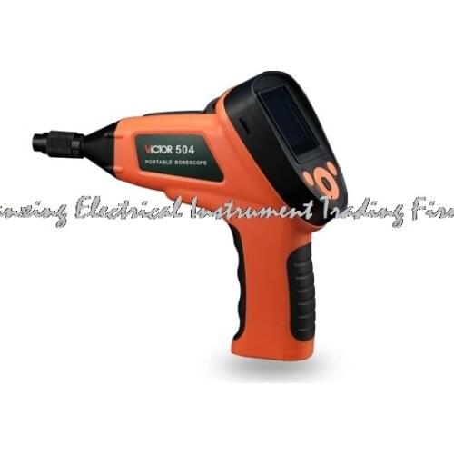 VICTOR 504 4 LEDs Industrial Video Inspection Endoscope 9.8mm Camera Borescope 1M Tube length