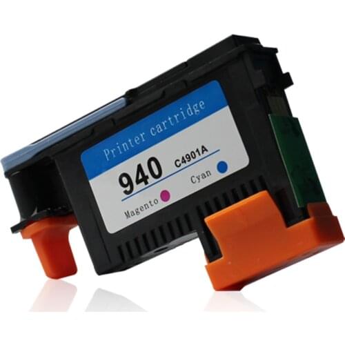 JIANYINGCHEN remanufactured 1x Magenta+Cyan printhead compatible for hps940 C4900A use in C4900A 8000 8500w 8500A printer