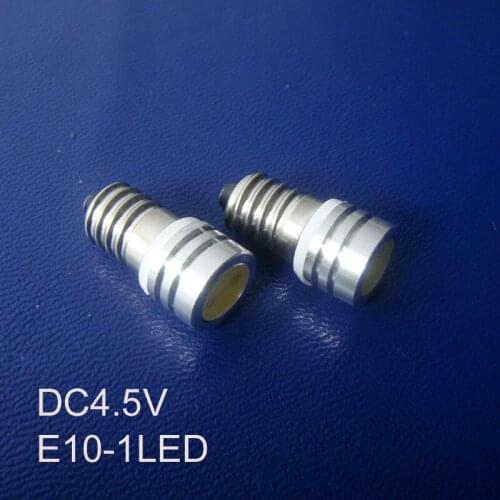 High quality 4.5Vdc Led E10 bulb,COB 0.5w E10 Led Indicator Light,Led Pilot lamp,Led Instrument Light free shipping 20pcs/lot