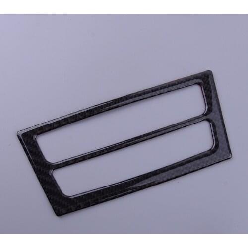 Car Rear Air Vent Outlet Panel Cover Trim Decoration Fit For Tesla Model S X 2014 2015 2016 2017 2018 2019 Black Carbon Fiber