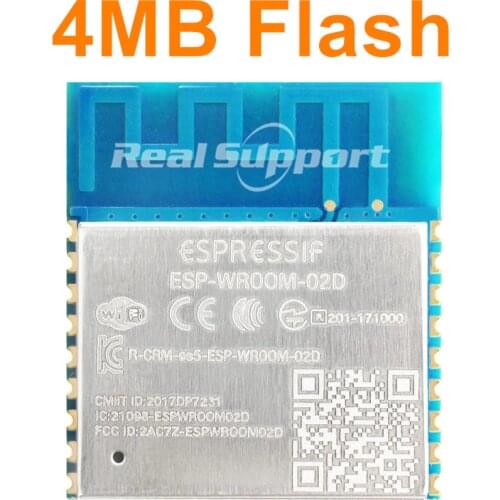 100PCS ESP-WROOM-02 ESP-WROOM-02D 4MB flash memory based on ESP8266 Espressif Original FCC CE Certificated