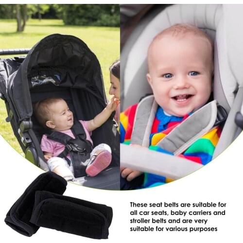 2pcs Child Stroller Safety Seat Belt Shoulder Pads Car Seat Belt Covers Protector For Baby Versatile Soft Car Support Seat Belts