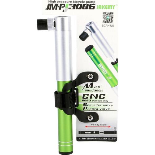 Aluminium Outdoor Bicycle Cycling Bike Tyre Tire Two Way High Pressure Pump Lightweight Folding Repair Hand Tool