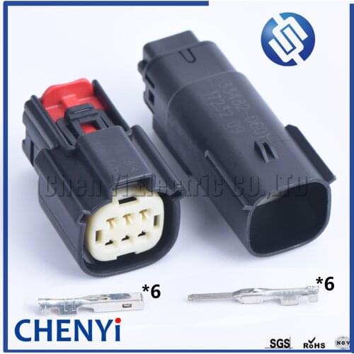 1 set 6 pin Molex male or female Automotive Waterproof Connectors For Ford Mondeo 33472-0606 33482-0601