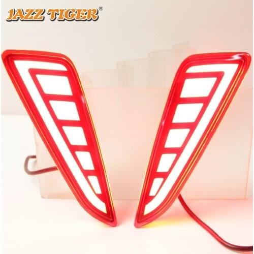 Car LED Rear Bumper Light Rear Fog Lamp Auto Brake Reflector for Toyota C-HR CHR 2016 2017 2018 Decoration Reflector Auto Lamps