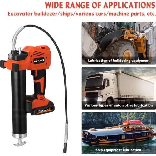 S88 Cordless Rechargeable Electric Grease Machine High Pressure Car Lubricating Oil Refueling Tool