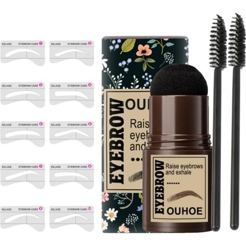 Lazy Quick Eyebrow Sticker Card Kit Template Eyebrow Template DIY Eyebrow Powder Eyebrow Brush Eyebrow Knife