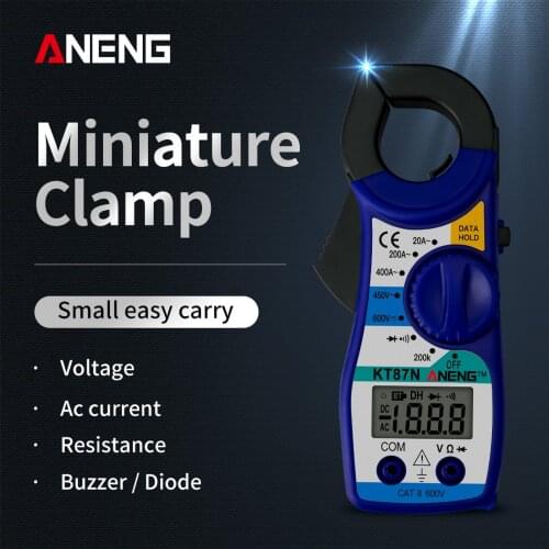 ANENG KT87N Digital Multimeter Clamp Meter DC/AC Voltage AC Ammeter True RMS Resistance Tester Professional Digital Multimeter