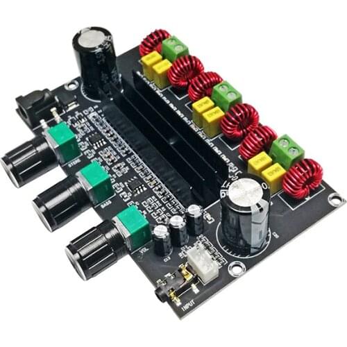 Digital power amplifier crystal shell high power 2.1 channel tpa3116d2 digital power amplifier board 80W + 80W + 100W