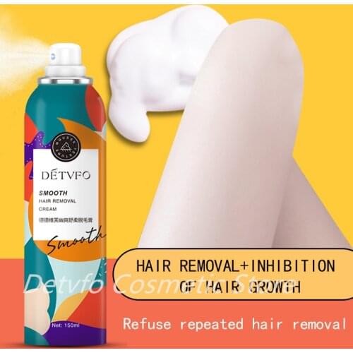 Detvfo 100% Painless Hair Removal Depilatory Cream Rapid Hair Removal Spray Foam Mist Boby Legs Hair Remover Depilatory Spray