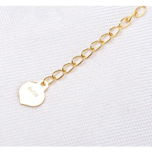 DIY tail chain accessorie jewelry 18k gold bracelet necklace heart-shaped adjustment chain handmade jewelry gold chain wholesale