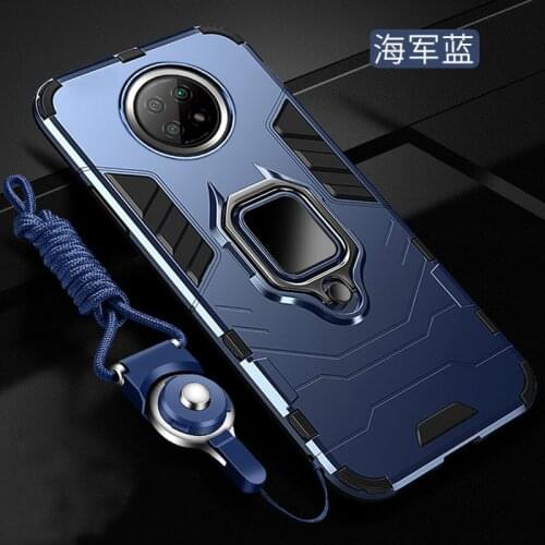 For Xiaomi Redmi Note 9T Case Hard PC With Stand Ring Armor shockproof protective Back Cover Case for xiaomi redmi note 9t 5G