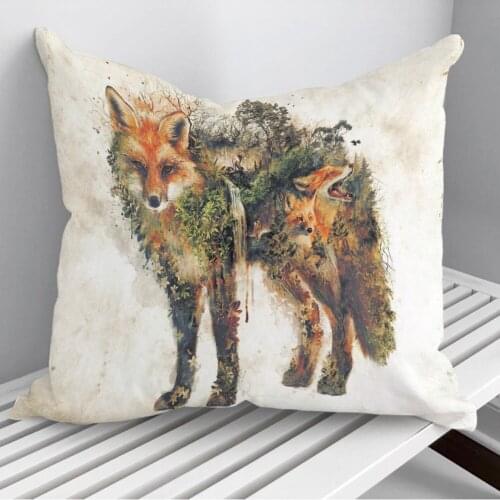 Another In My Nature Animal Original Art Series Throw Pillows Cushion Cover On Sofa Home Decor Gift Pillowcase Cojines