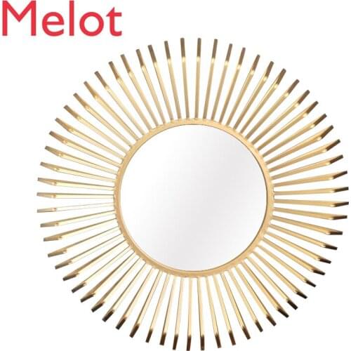 Wall Hangings Creative Iron Wall Decoration European Wall Decorations Mirror Wall Decoration Pendant