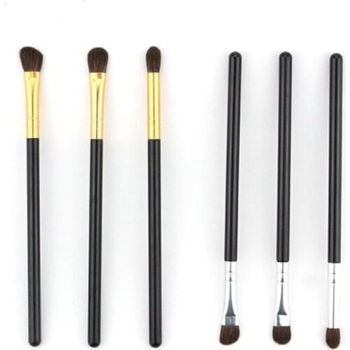 3pcs Soft Horse Hair Eyeshadow Makeup Brushes Kit Plastic Handle Highlighter Noseshadow Concealer Brush Women Cosmetic Makeup To