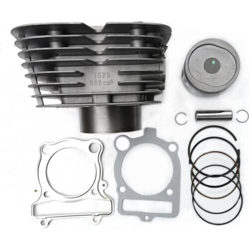 Motorcycle Cylinder Head Gasket Piston Ring Pin Full Set For Jianshe 400 ATV JS400 Jianshe400 ATV400