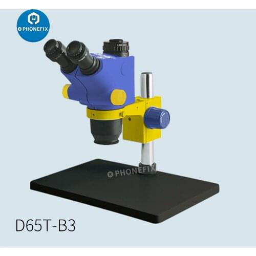 Mechanic MC65T/MC65S-B3 6.5X-65X industrial trinocular binocular zoom stereo microscope for mobile phone soldering repair