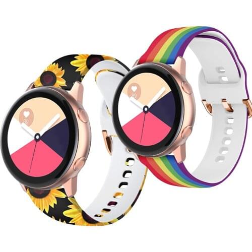 Strap For Samsung Galaxy Watch Active 2 40/44mm Gear sport wrist bracelet watchband 20mm Watch strap samsung active2 3 42mm band