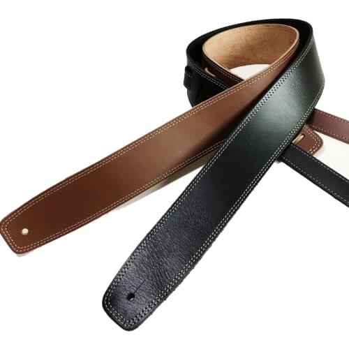 Cow Leather Guitar Strap for Electric Guitar Bass Acoustic Guitarra Folk Guitar cowhide Accessory Leather Straps Free Shipping