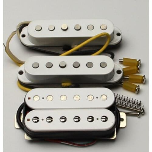 Vintage single plus Electric guitar pickups two single white single coil pickups+ LA Special pickups Humbucker Bridge Parts