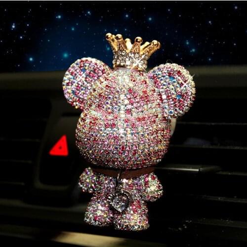High-quality creative personality cute bear car air outlet aromatherapy lasting light fragrance car interior conditioning ai