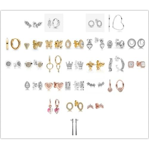 925 Sterling Silver pan Earring Beaded Circle Stud Earrings For Women Wedding Party Jewelry