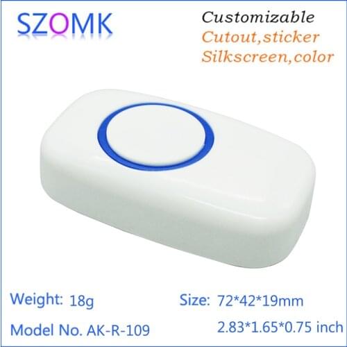 10 pcs, 72*42*19mm abs plastic enclosure electronic box szomk alarm housing plastic project box diy plastic shell housing