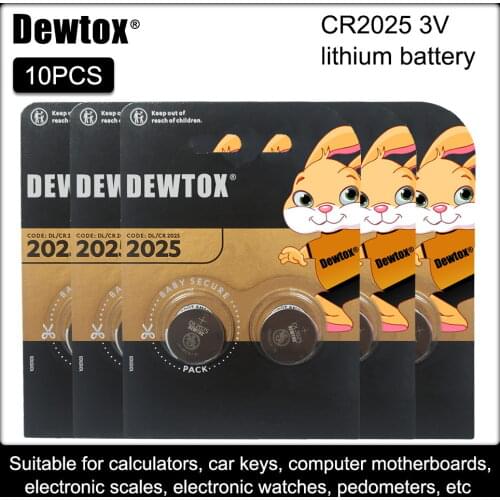 10pc original brand for DURACELL cr2025 ECR2025 BR2025 DL2025 KCR2025 LM2025 3v button cell coin lithium batteries for watch