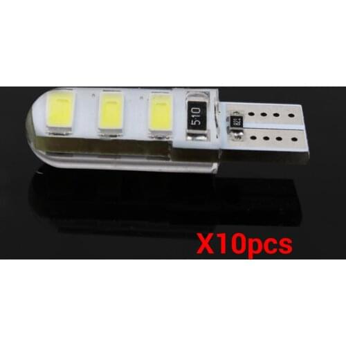 10pcs Super Quality 6 LED SMD 5630 Error Free 194 168 W5W Universal Parking Car LED T10 LED CANBUS T10 LED Car Side Light