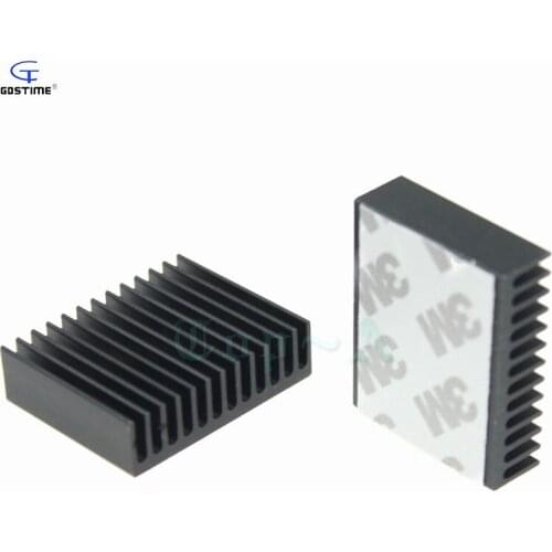 200 pcs 40x32x10mm Extruded Aluminum Heatsink 40mm Cooling Fan Radiator Heat Sink Cooler