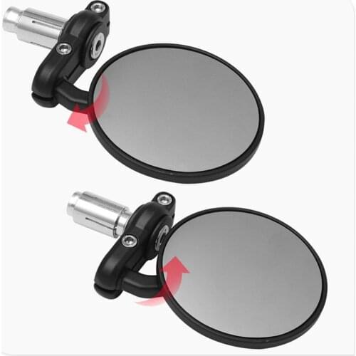 22mm Universal Motorcycle Mirror Aluminum Handle Bar End for Kawasaki ER-5 GPZ500S EX500R NINJA ZX7R ZX7RR ZX9 ZZR1200
