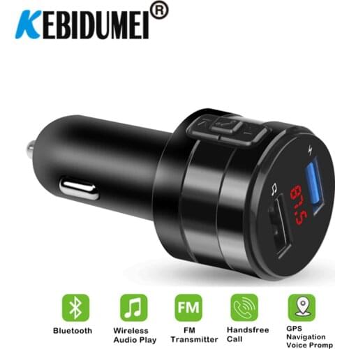 Car Bluetooth FM Transmitter Modulator 3.1A Dual USB Ports Car Charger MP3 Player Wireless Audio Receiver Handfree Kit
