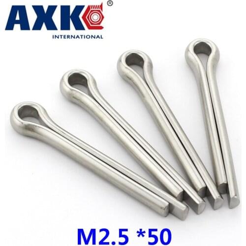 Axk 40pcs Gb91 Cotter Pin / Hairpin Pin M2.5 *50